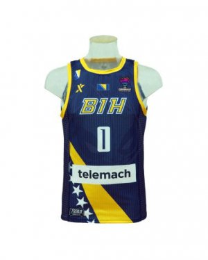 Nurkic Azul 0 Bosnia and Herzegovina 22-23 Away Jersey Navy